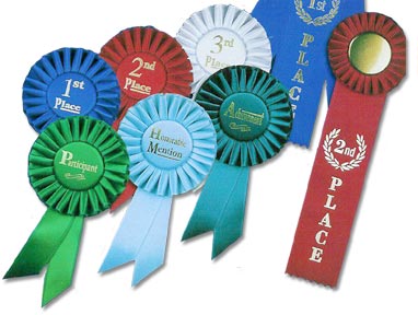 Great ribbons for 4H or livestock fairs